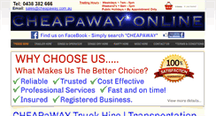 Desktop Screenshot of cheapaway.com.au